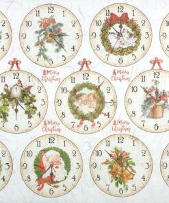 Hârtie de orez - Christmas Medallions - 32x45 cm