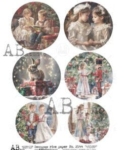 Hârtie de orez - Christmas Moments - A4