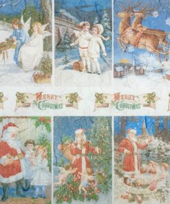 Hârtie de orez - Christmas Scenes - 32x45 cm