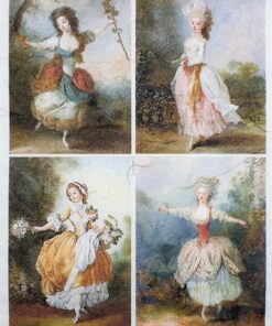 Hârtie de orez - Dancing Ladies - A4