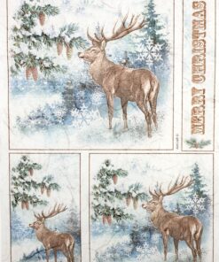 Hârtie de orez - Deer - A4