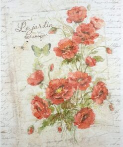 Hârtie de orez - Poppies - 32x45 cm