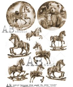 Hârtie de orez - Rocking Horse - A4