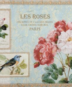 Hârtie de orez - Rosa Damascena - A4