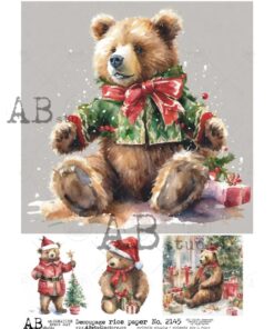 Hârtie de orez - Teddy Bear - A4