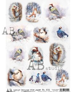 Hârtie de orez – Animals & Birds 2 - A4