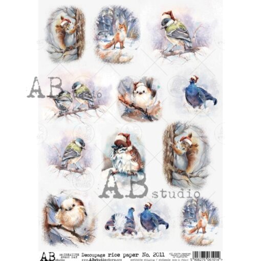 Hârtie de orez – Animals & Birds 2 - A4 1