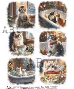 Hârtie de orez – Cats 2 - A4