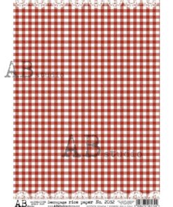 Hârtie de orez – Chequers Red - A4