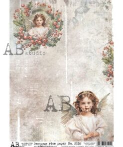 Hârtie de orez – Christmas Angel 2 - A4