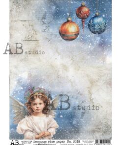 Hârtie de orez – Christmas Angel - A4