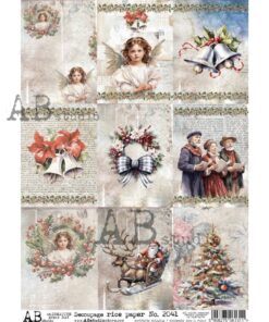 Hârtie de orez – Christmas Scenes - A4