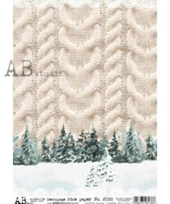 Hârtie de orez – Knitted Pattern - A4