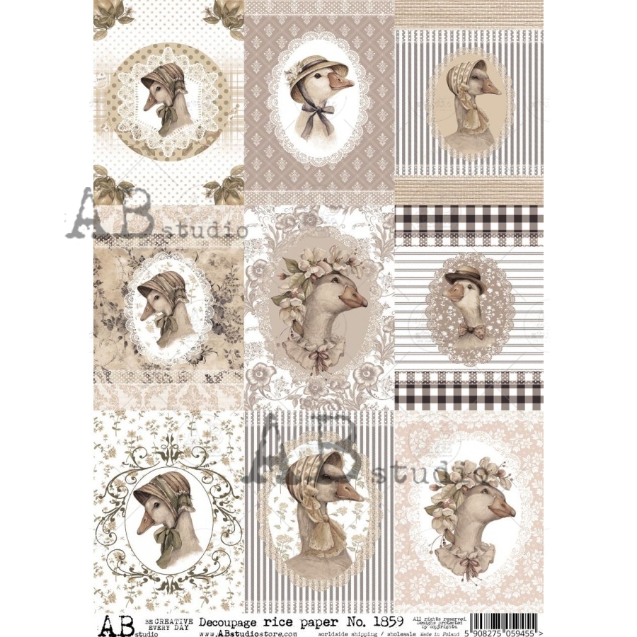 Hârtie de orez – Lady Goose - A4 1 Hârtie de orez – Lady Goose - A4