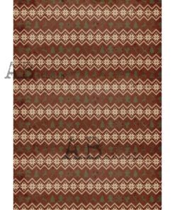 Hârtie de orez – Nordique Pattern - A4