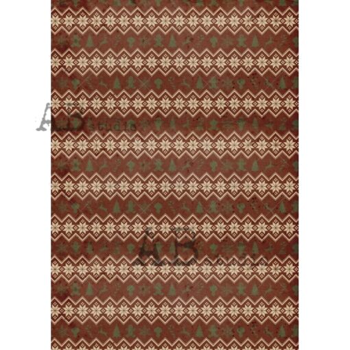 Hârtie de orez – Nordique Pattern - A4 1