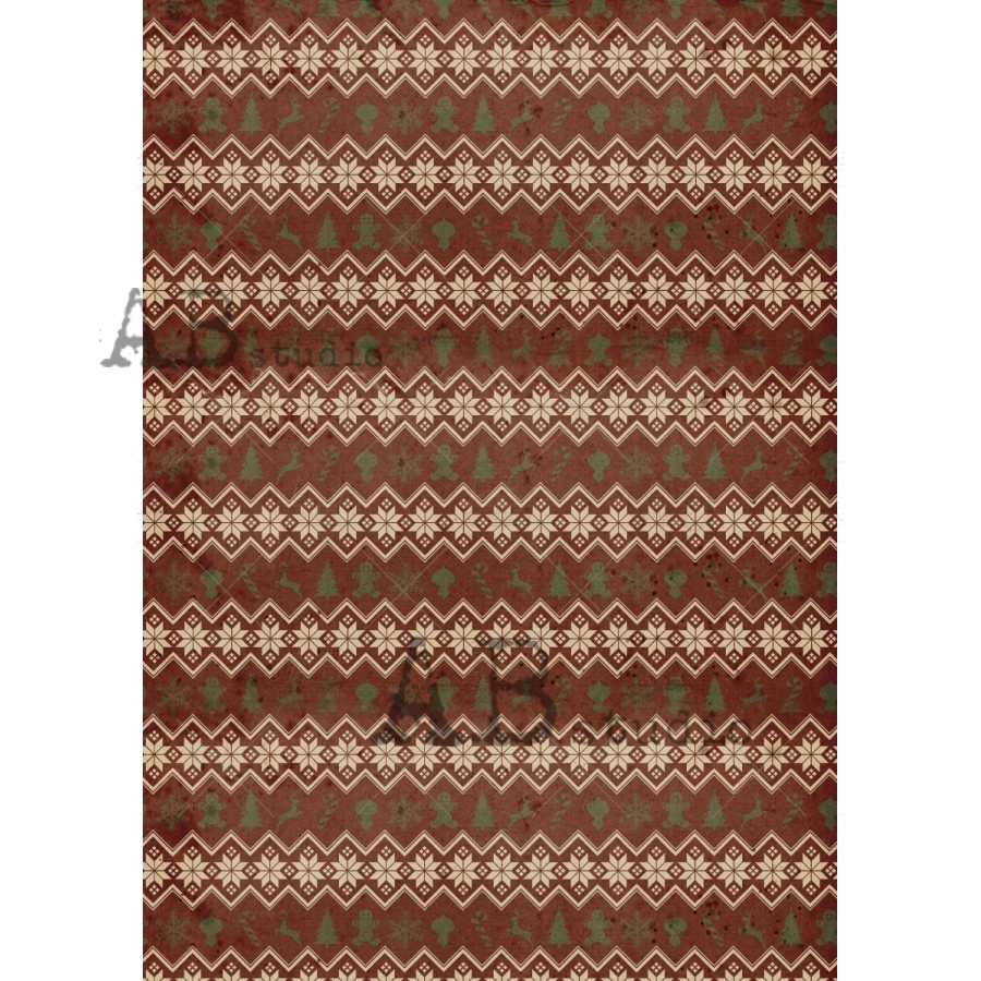 Hârtie de orez – Nordique Pattern - A4 1 Hârtie de orez – Nordique Pattern - A4