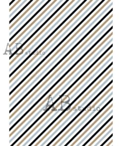 Hârtie de orez – Oblique Stripes2 - A4