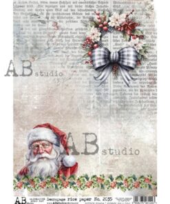 Hârtie de orez – Santa - A4
