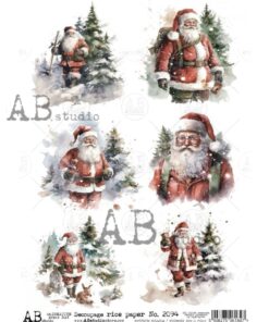 Hârtie de orez – Santa Claus - A4