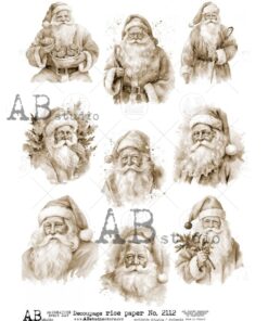 Hârtie de orez – Santa Claus - A4