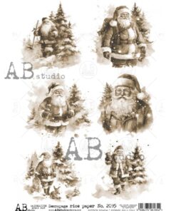 Hârtie de orez – Santa Claus - A4