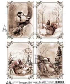 Hârtie de orez – Scenes from Forest - A4