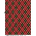 Hârtie de orez – Tartan Pattern 2 - A4