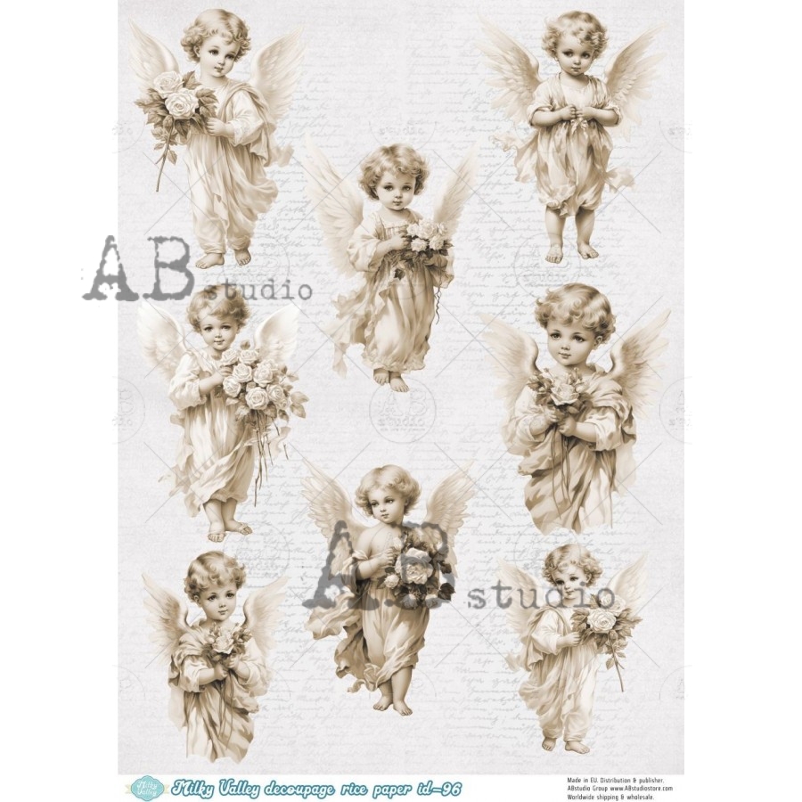 Hârtie de orez – Little Angels – A4 1 Hârtie de orez – Little Angels – A4
