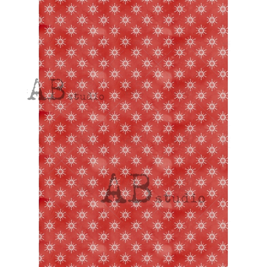 Hârtie de orez –Snowflakes Pattern - A4 1 Hârtie de orez –Snowflakes Pattern - A4