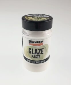 Pastă glazare iridescentă - olive auriu - 100 ml - Pentart