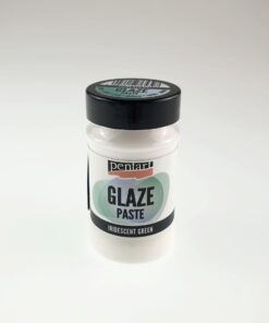 Pastă glazare iridescentă - verde - 100 ml - Pentart