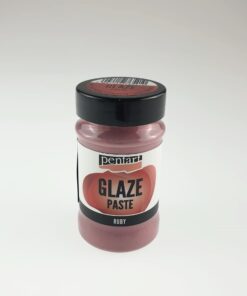 Pastă glazare - roșu - 100 ml - Pentart