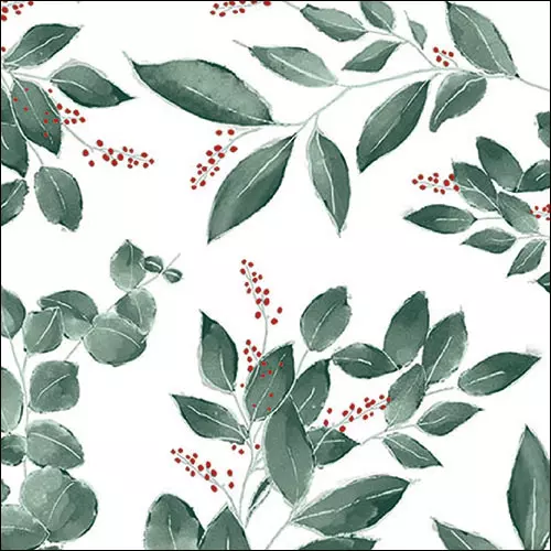 Șervețel - Leaves and berries - 33x33 cm 1 Șervețel - Leaves and berries - 33x33 cm