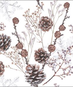 Șervețel - Pine cones - 33x33 cm