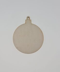 Decorațiune lemn - glob clasic - 15 cm