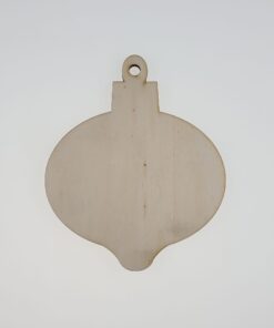 Decorațiune lemn - glob migdala - 15 cm