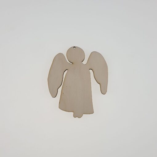 Decorațiune lemn - înger - 10x8,5 cm 1
