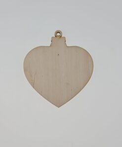 Decorațiune lemn - inimă - 15 cm