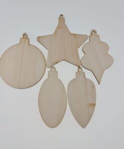 Decorațiune lemn - set Crăciun - 15 cm