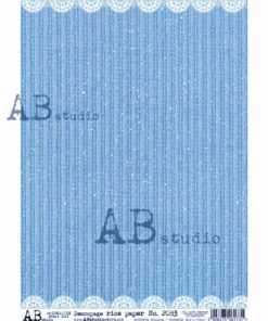 Hârtie de orez - Backgroung blue - A4