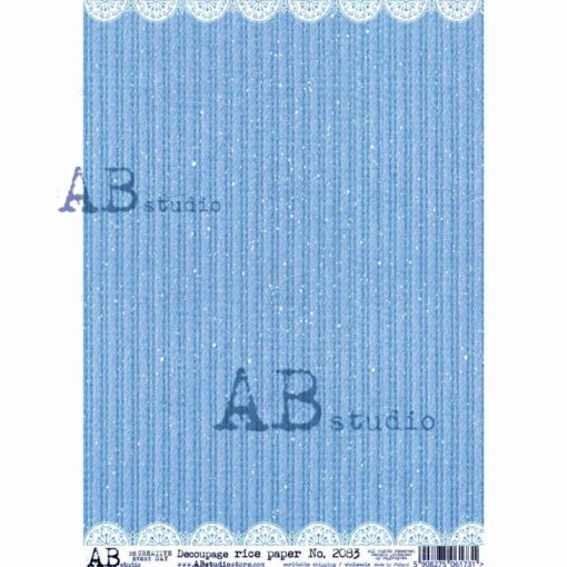 Hârtie de orez - Backgroung blue - A4 1