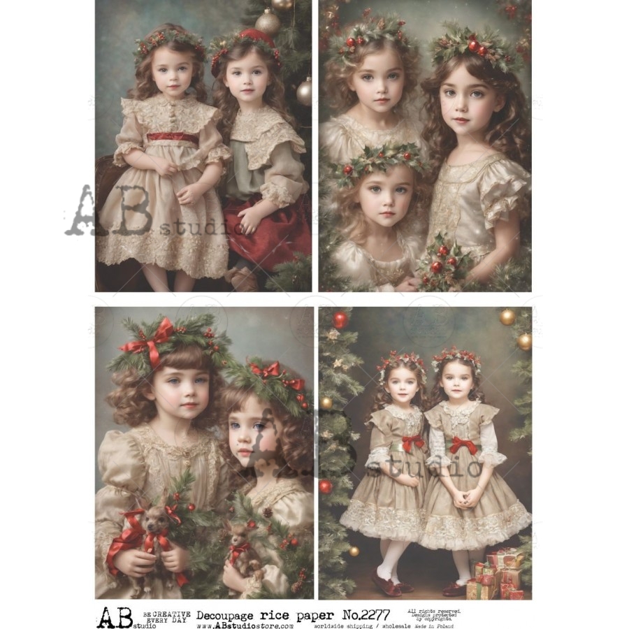 Hârtie de orez - Christmas Fine Art 4 - A4 1 Hârtie de orez - Christmas Fine Art 4 - A4