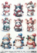 Hartie de orez - Christmas buddies - A4