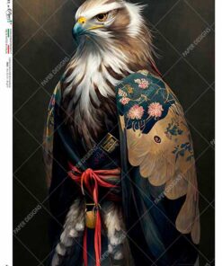 Hârtie de orez - Eagle portrait - A4