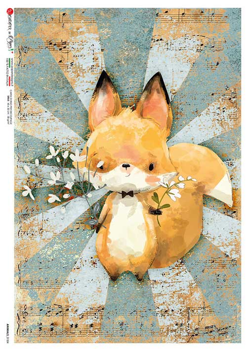 Hârtie de orez - Happy Fox - A4 1 Hârtie de orez - Happy Fox - A4