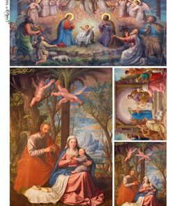 Hârtie de orez - Holy Family - A4