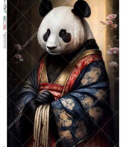 Hârtie de orez - Panda portrait - A4