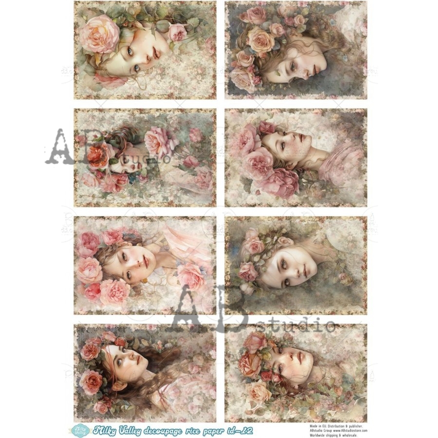 Hârtie de orez - Valley girl studios - A4 1 Hârtie de orez - Valley girl studios - A4