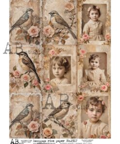 Hârtie de orez - Vintage portrets - A4